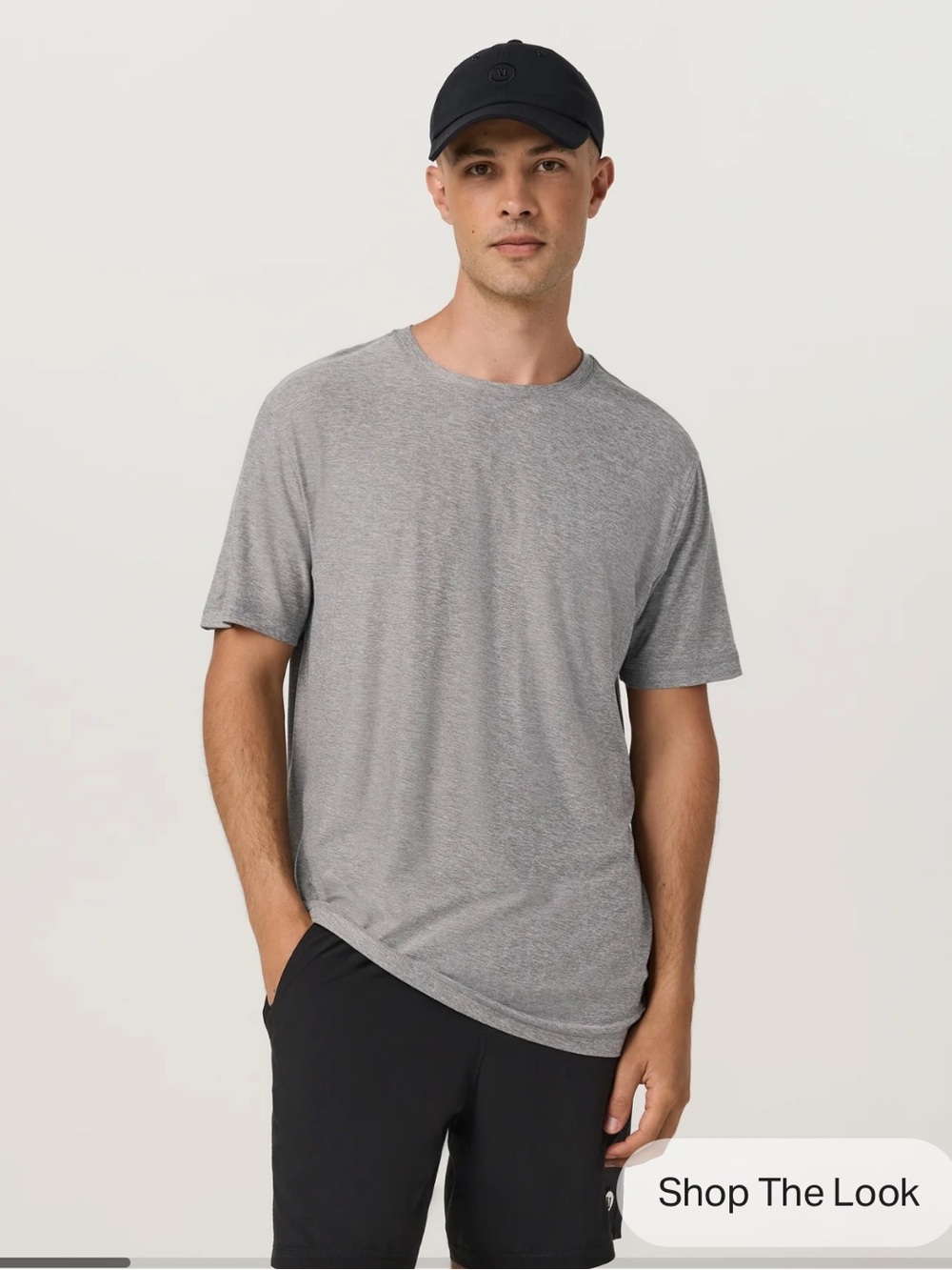Vuori Men’s Strato Tech Tee Heather Grey Size Large